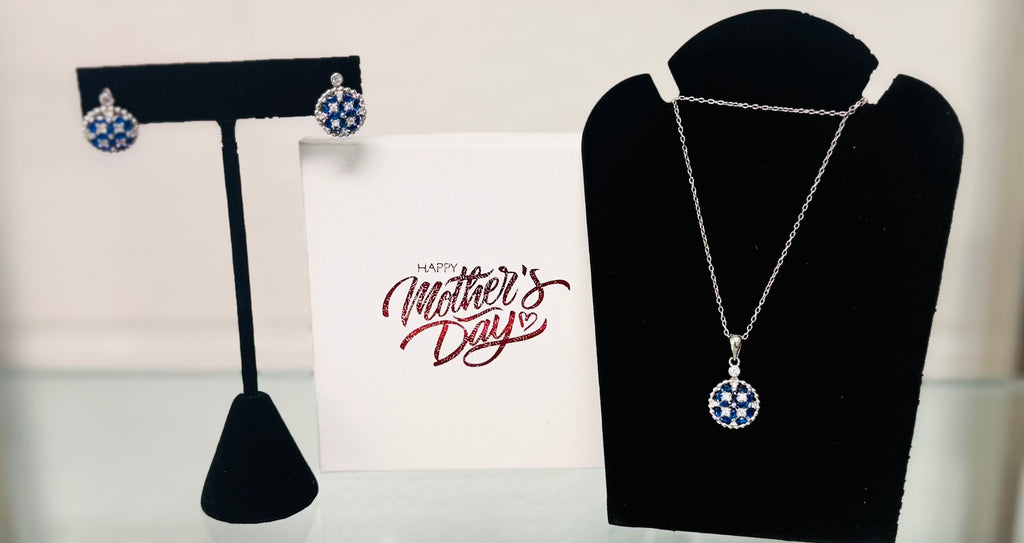 Silver set Earrings and Necklace
