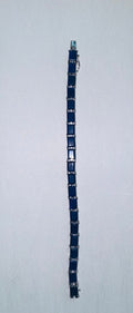 Brazalete 925 Plata italiana lápiz stone.